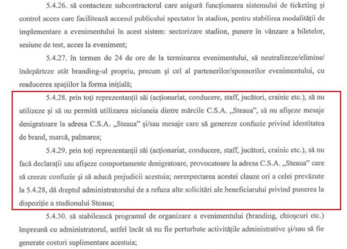 Steaua a impus prin contract ca FCSB să nu utilizeze în niciun moment idenitatea echipei din Ghencea