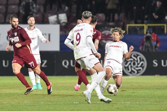 CFR Cluj - Rapid 0-1. Rapidiștii ajung la 4 victorii consecutive și se apropie de liderul FCSB la 6 puncte