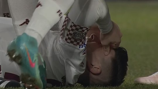 Momente de panică pentru Săpunaru. Căpitanul Rapidului a fost schimbat după ce a fost lovit la cap și a resimțit amețeli. Ce s-a întâmplat ultima dată când n-a fost integralist