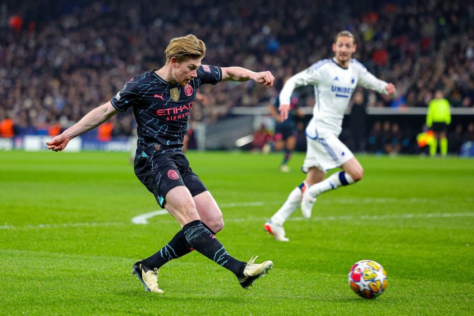 Kevin de Bruyne a înscris pentru Manchester City în duelul cu Copenhaga