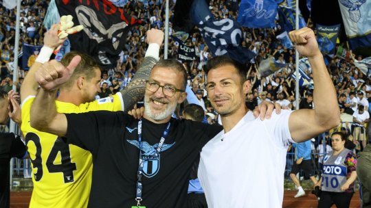 Ștefan Radu, momente de neuitat în tribune la Lazio. Ce a cântat alături de suporteri