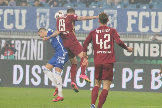 FCU Craiova - CFR Cluj 1-3. Victorie clară a ardelenilor în Bănie. CFR se apropie la 9 puncte de liderul FCSB