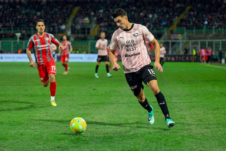 Ionut Nedelcearu în meciul Palermo - Cremonese, Serie B, Italia