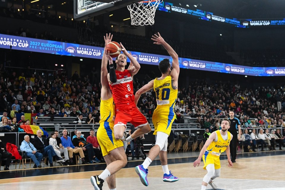 România este pe locul 61 în clasamentul mondial FIBA, iar Luxemburg pe 82