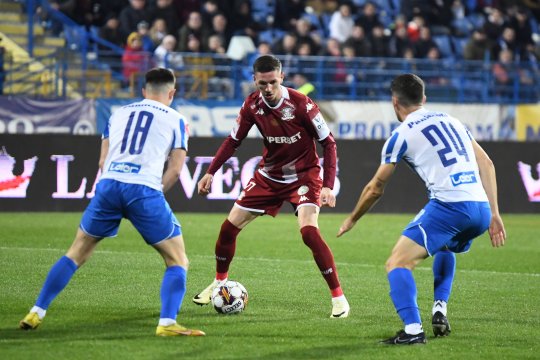 Poli Iași - Rapid 3-1. Gazdele înving cu două reușite venite pe final de meci
