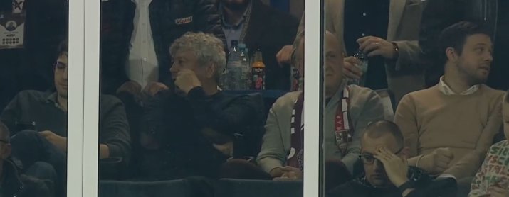 Matei Lucescu și Mircea Lucescu au venit la meciul Rapidului cu Poli Iași