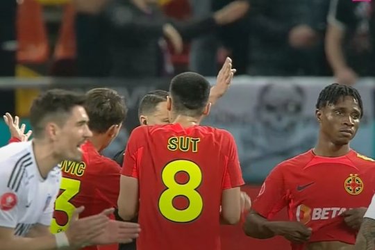 Dezastru pentru FCSB: Nana Antwi, titular în premieră, a văzut cartonașul roșu după doar 18 minute