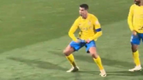 Ronaldo nu s-a mai putut stăpâni. Gestul controversat făcut când arabii i-au strigat numele lui Messi