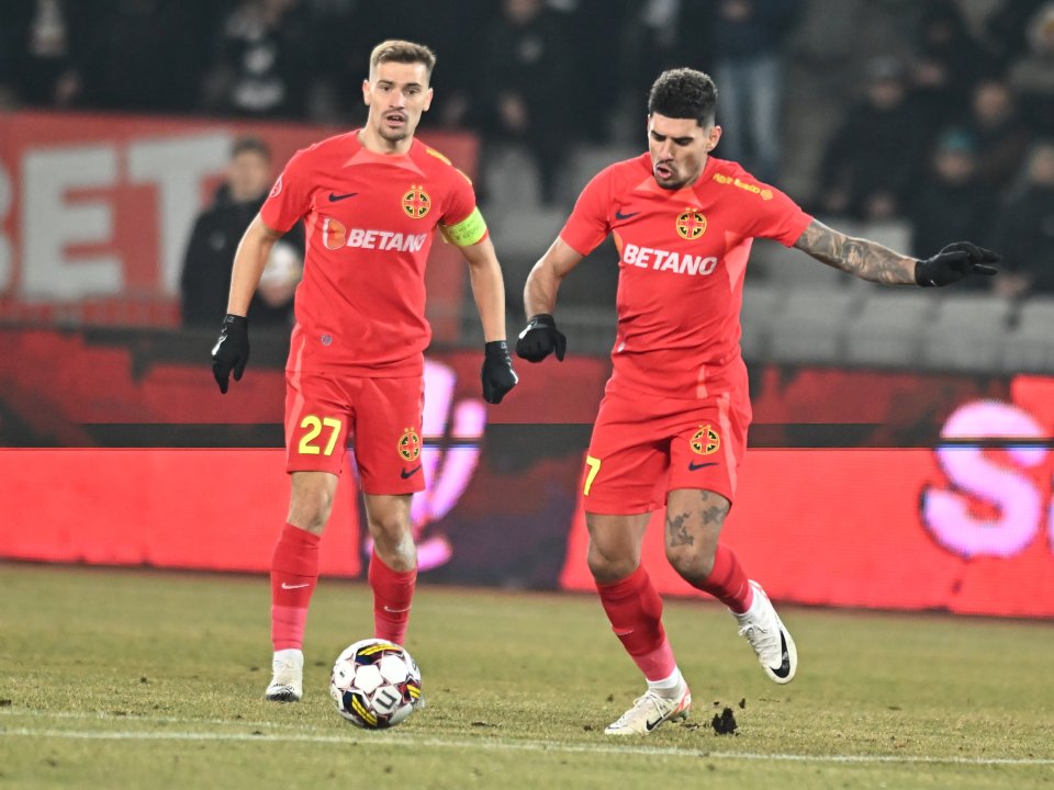 Darius Olaru și Florinel Coman, doi dintre cei mai buni jucători de la FCSB.