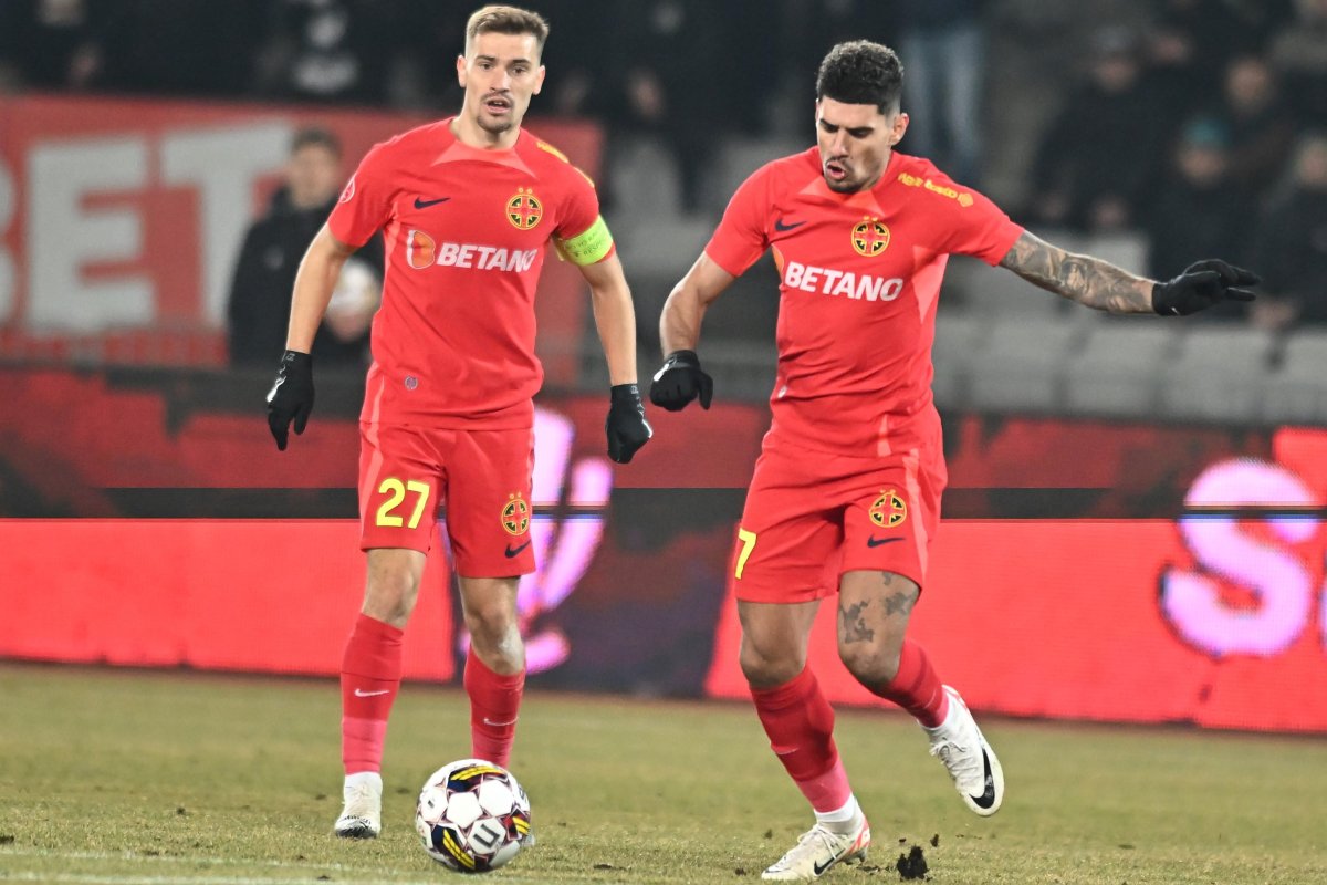 Darius Olaru și Florinel Coman, doi dintre cei mai buni jucători de la FCSB.