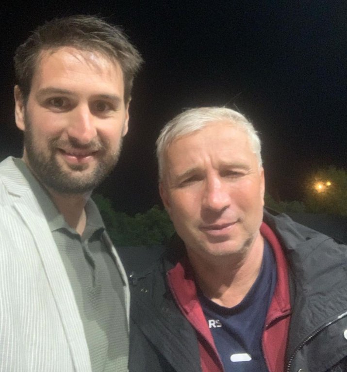 Horia Crișan și fostul său antrenor de la Urziceni, Dan Petrescu