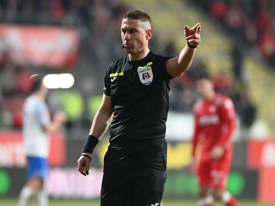 Szabolcs Kovacs, arbitru la FC Voluntari - Hermannstadt