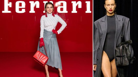 Romina Gingașu, impresionantă! Soția româncă a boss-ului Ferrari, pe covorul roșu în show-ul unde Irina Shayk a atras toate privirile | FOTO