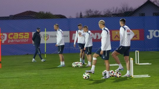 Primele imagini cu ”tricolorii” la antrenament înainte de amicalul cu Irlanda de Nord