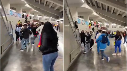 Imagini șocante după Columbia - România! Fanii s-au luat la bătaie cu cuțite pe stadion. Ce s-ar fi întâmplat