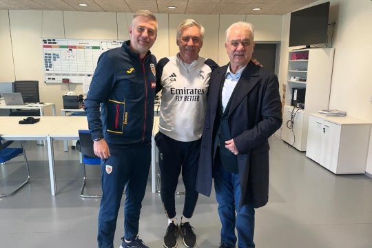 Edi Iordănescu, poză de colecție cu Anghel Iordănescu și Carlo Ancelotti: "De neprețuit"