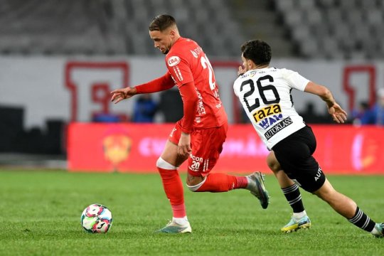 U Cluj - UTA 0-0. Final tensionat de meci, cu cartonaș roșu pentru gazde! ”Șepcile roșii” rămân pe primul loc în play-out