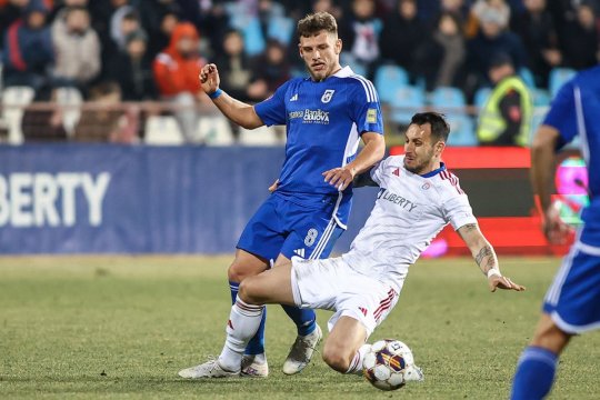 FCU Craiova - Oțelul Galați 1-2. Dorinel Munteanu pleacă cu desaga plină din Bănie