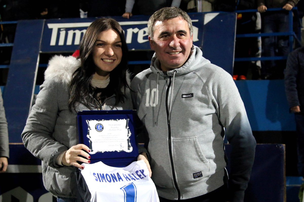 Halep și Hagi, pe stadionul Farului
