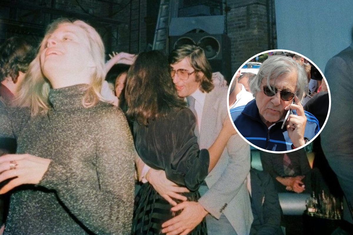 Ilie Năstase dansează cu o femeie necunoscută pe ringul din clubul Studio 54