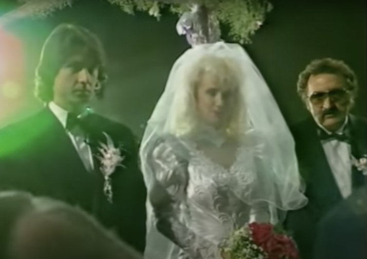 Soții Zivojinovic și nașul Ion Țiriac, la nunta din 1991