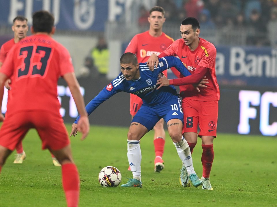 Juan Bauza, la un meci jucat de FCU Craiova 1948 cu FCSB