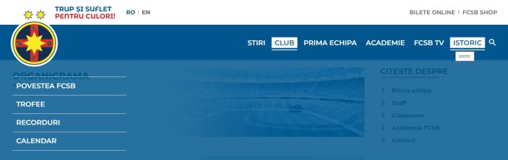 FCSB și-a relansat site-ul oficial după 9 luni de mentenanță