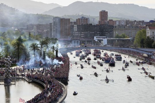 Cum a sărbătorit Bilbao prima Cupă a Spaniei câștigată în ultimii 40 de ani!