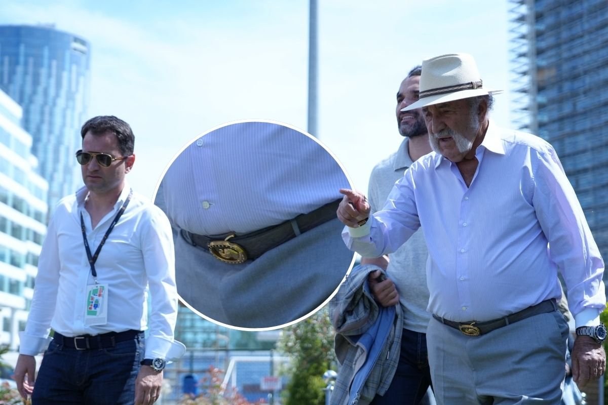 Ion Țiriac a impresionat asistența cu accesoriile alese pentru conferința de presă de la Țiriac Open
