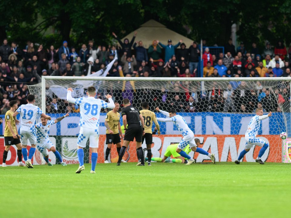 Corvinul Hunedoare, la partida din semifinalele Cupei României, cu FC Voluntari