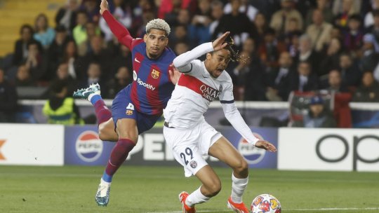 Primul mesaj dat de Araujo după ce a fost eliminat de Istvan Kovacs în Barcelona - PSG 1-4