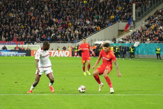 Florinel Coman, despre faza controversată de la golul de 2-2: ”Arbitrajul a fost splendid. N-a ieșit niciodată mingea, că eram acolo”