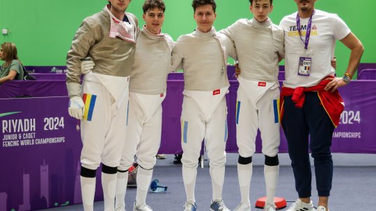Încă o medalie pentru Vlad Covaliu. Echipa masculină de sabie a României a luat argintul la Mondialele de juniori