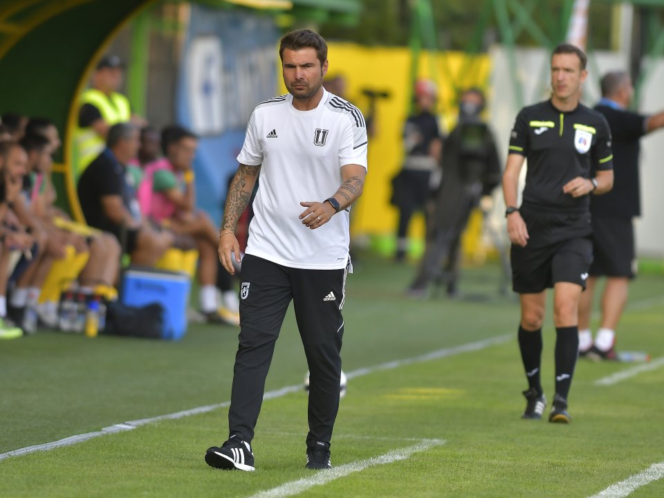 Adrian Mutu în perioadă când antrena FCU Craiova.