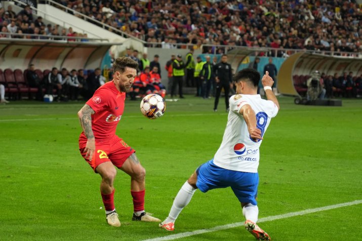 Băluță (stânga) a marcat aseară al șaptelea gol stagional. El mai are și șapte pase decisive