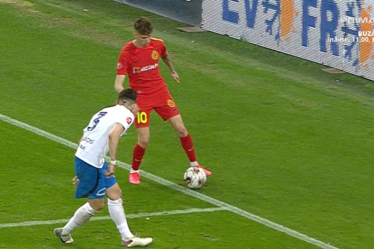 Gol controversat marcat de FCSB în meciul cu Farul