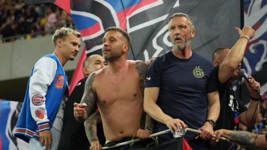 Imagini șocante cu MM Stoica în peluză, plin de sânge. Ce a pățit "oficialul" FCSB-ului