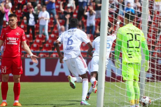 Oțelul - FC Hermannstadt 1-0. Gălățenii se impun în inferioritate numerică și revin pe primul loc al clasamentului din play-out