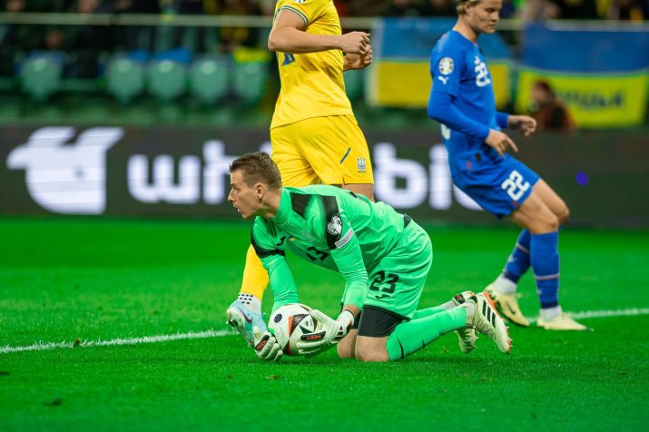 Andriy Lunin, portarul lui Real Madrid și al Ucrainei.