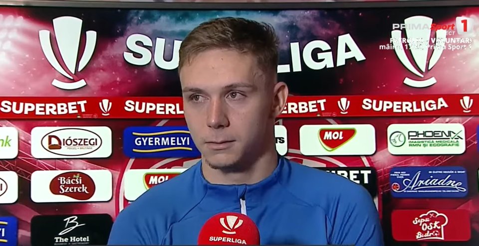 Louis Munteanu, cu lacrimi în ochi la flash-interviu.