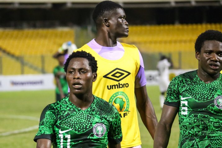 Kehinde Ibrahim (stânga jos) a strâns patru apariții pentru națioanala U20 a Nigeriei