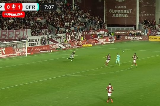 Marian Aioani, gafă incredibilă în startul partidei cu CFR! Cum a încasat Rapid două goluri în 8 minute