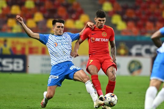 FCSB - Universitatea Craiova 2-0. Florinel Coman, din nou decisiv pentru lider! ”Roș-albaștrii” au un avans de 10 puncte față de urmăritoare