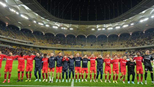 Cum s-au bucurat jucătorii de la FCSB după victoria cu Universitatea Craiova. Cu cine a sărbătorit Vlad Chiricheș