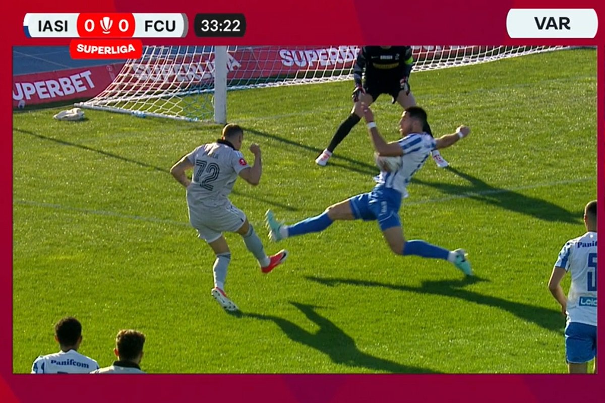 Penalty-ul acordat inițial de Rareș Vidican
