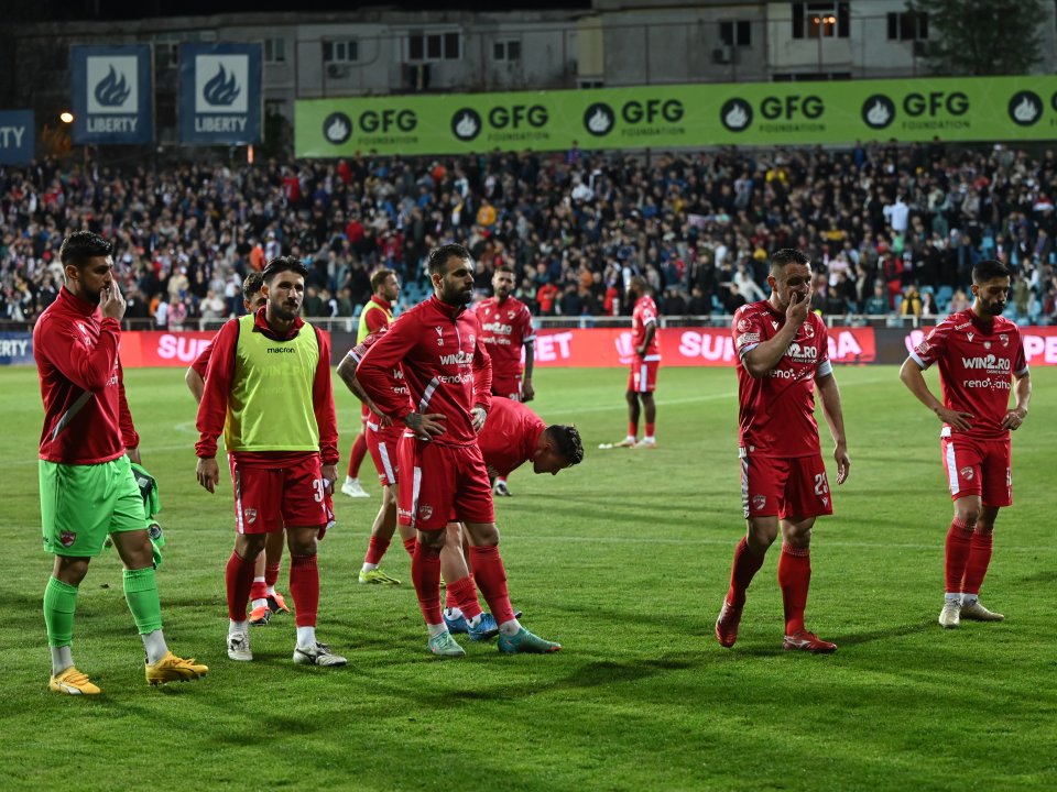 Dinamoviștii au obținut un punct din cele trei meciuri jucate în play-out