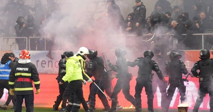 La Dinamo - UTA au avut loc incidente grave