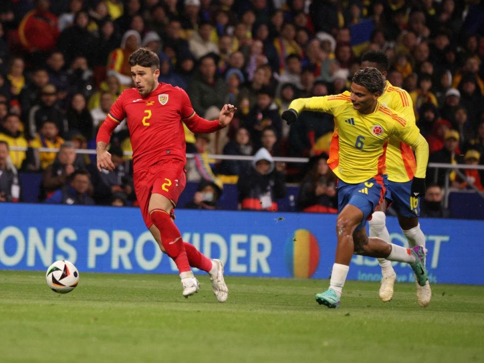 România a pierdut în fața Columbiei 2-3, într-un amical disputat la Madrid