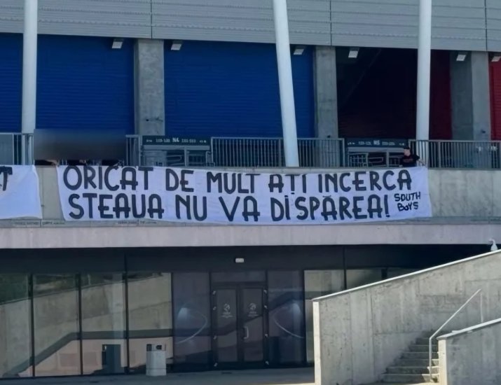 Suporterii Stelei au protestat în ziua în care FCSB va fi încoronată.