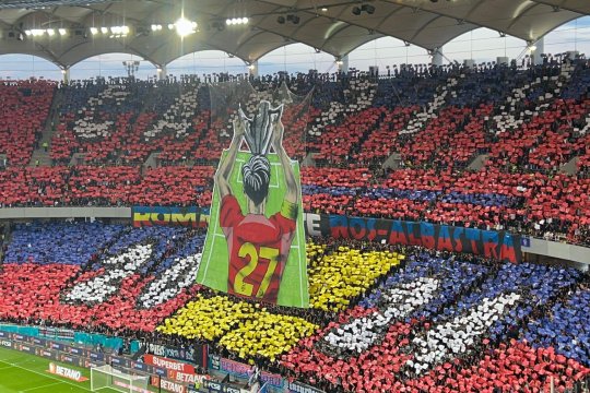 FCSB, scenografie specială după câștigarea titlului la partida cu CFR Cluj